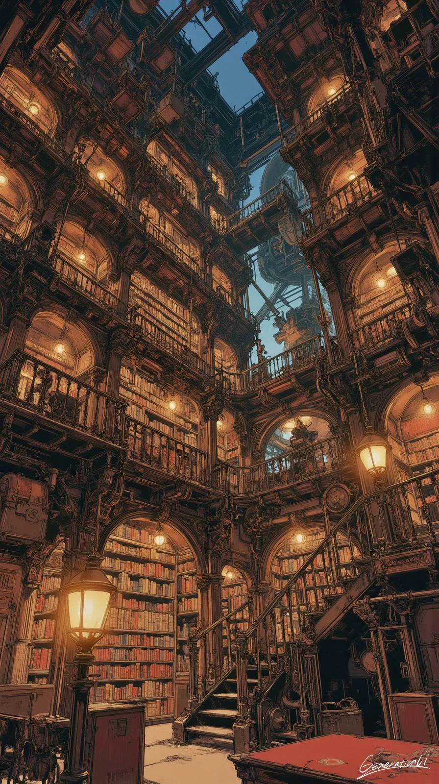 Cathedral of Endless Books / Phone Wallpaper Archives picture 1 of 1