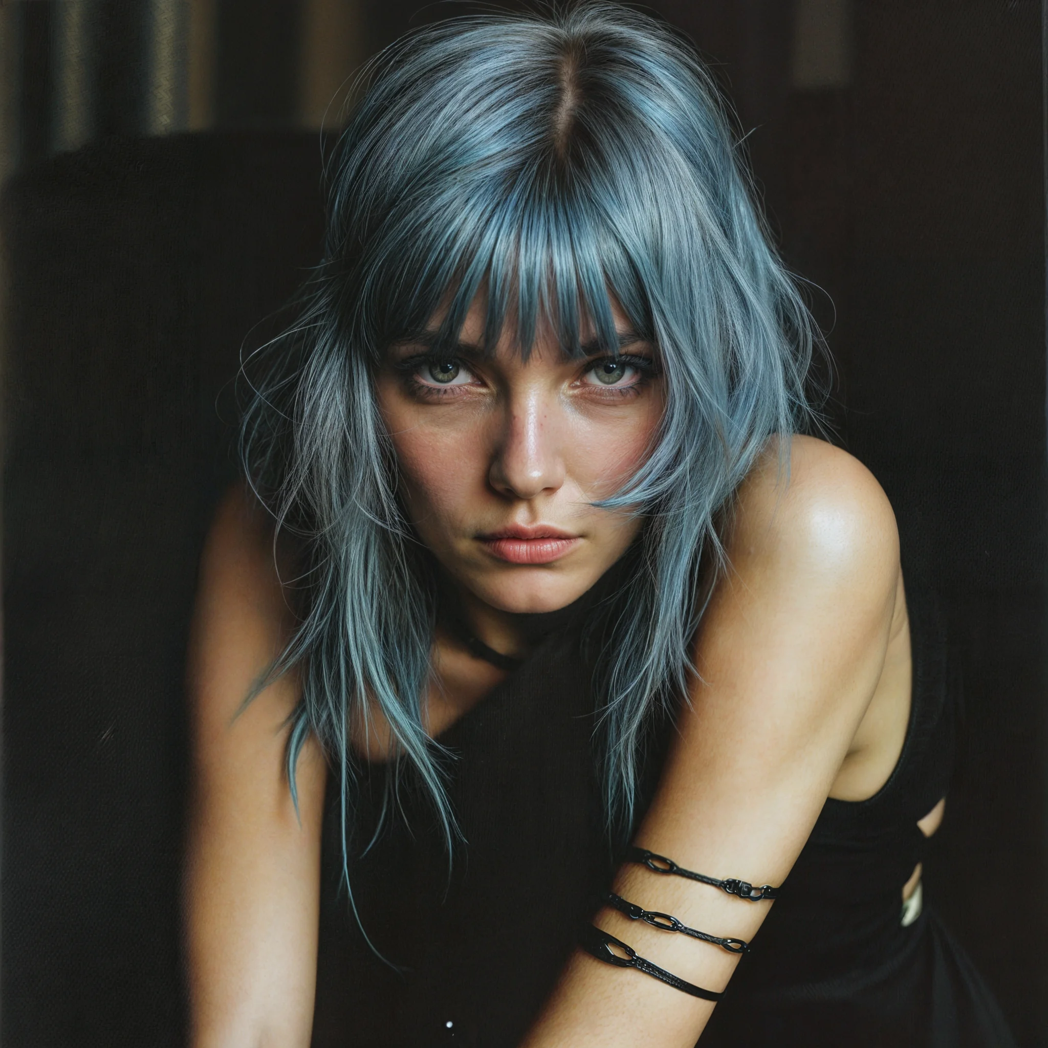 I have a weakness for a blue haired women picture 1 of 1