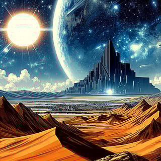 Desert Planet Landscape'