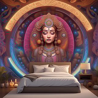 Enchanted Serenity: Divine Illumination'