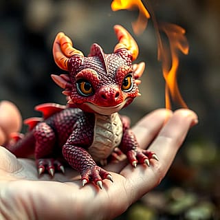 Cute lil baby dragon'
