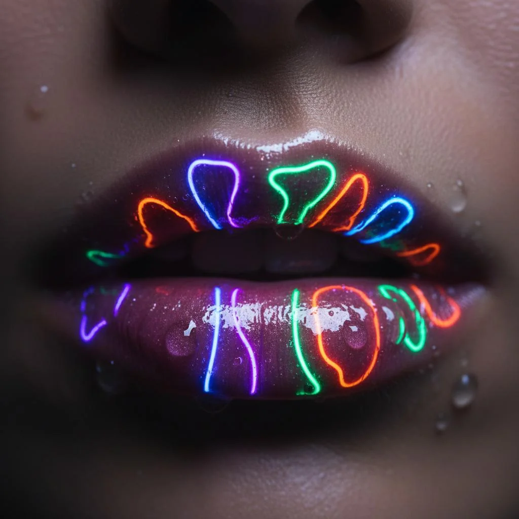 Neon lips picture 1 of 1