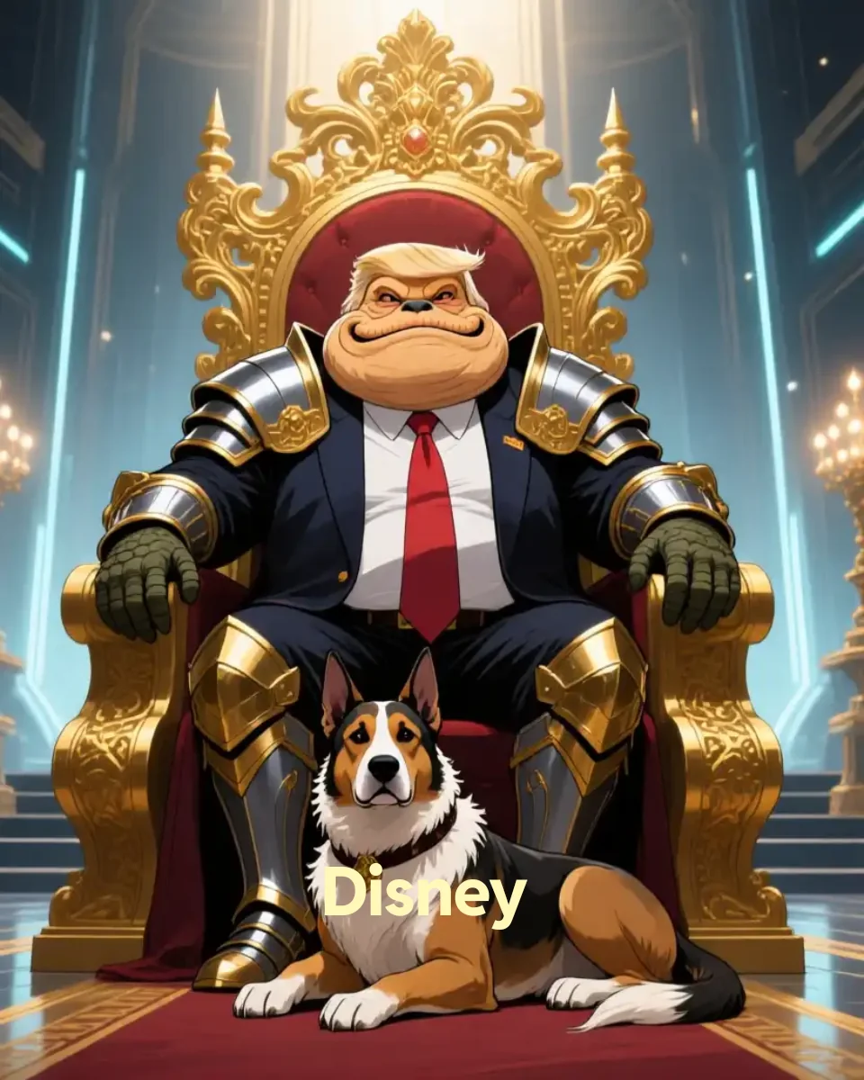 Jabba Trump and his lap dog. picture 1 of 1