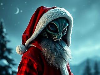 Alien Santa'