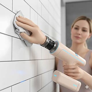 Hand-Shaped Rechargeable Surface Scrubber'