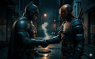 Batman V Deathstroke.'