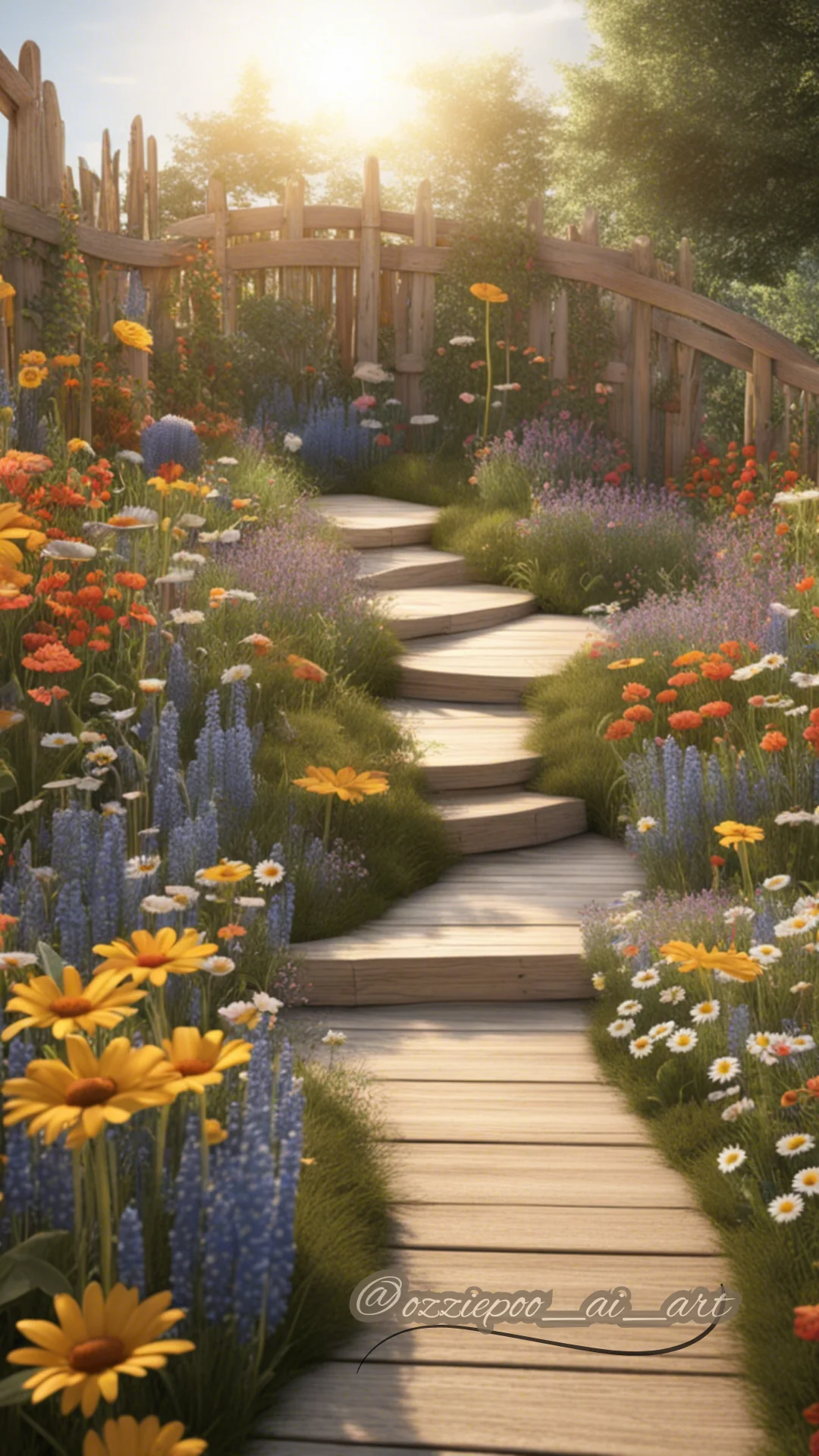 The Enchanted Garden Path - Ozziepoo's Art Gallery picture 1 of 1