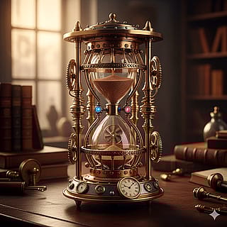 Steampunk Hourglass'