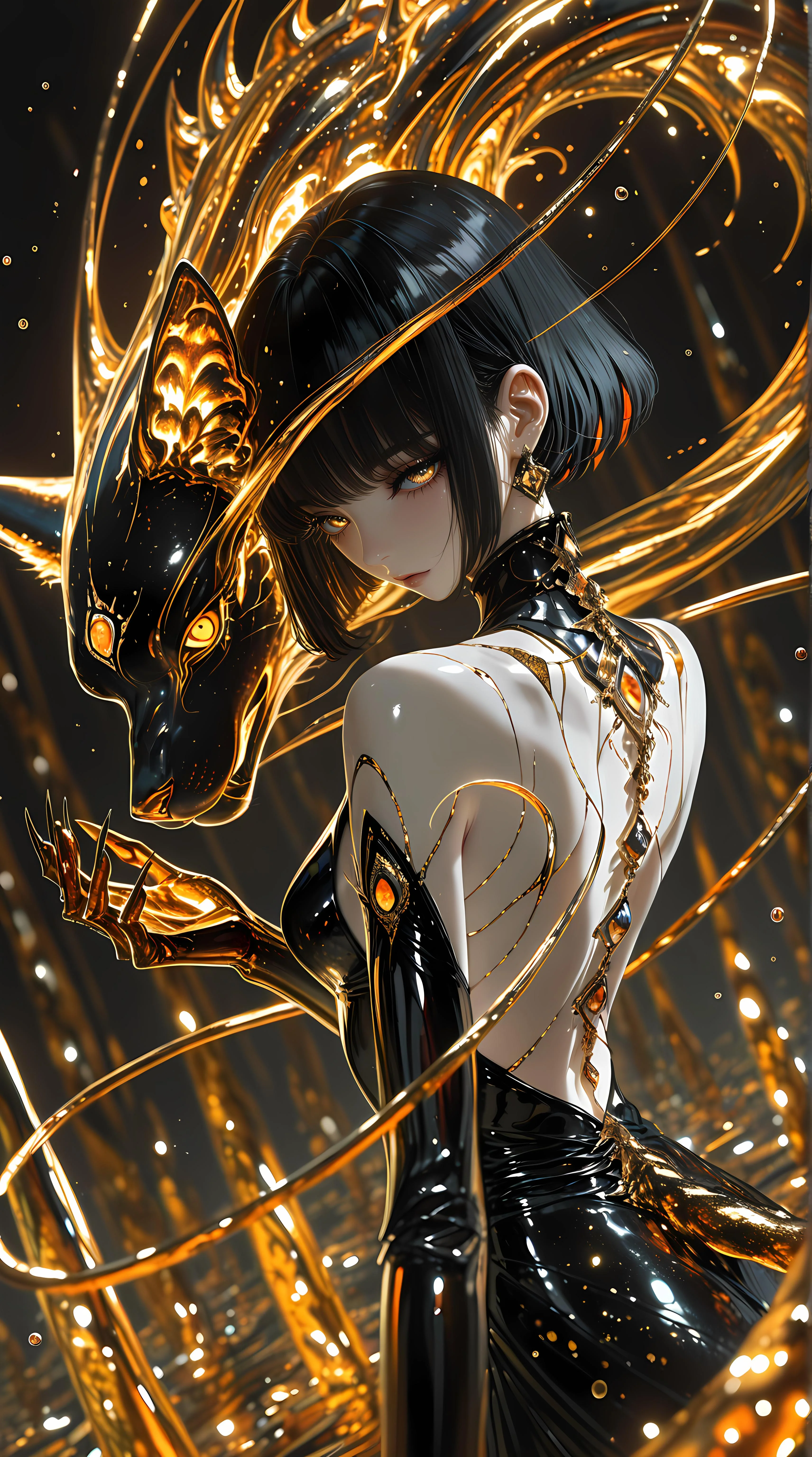 Strength and sorrow, cast in gold picture 1 of 1
