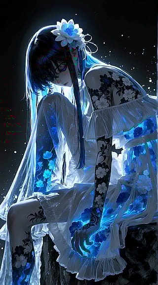 The perfect blend of ethereal and ink. Had to share this stunning piece.'