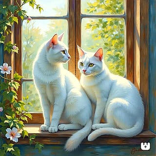 Cats (Impressionism Style)'