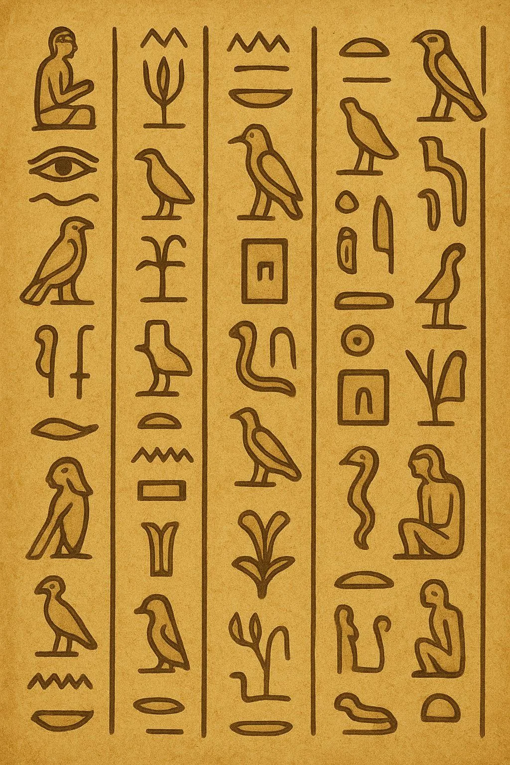 Egyptian hieroglyphs picture 1 of 1