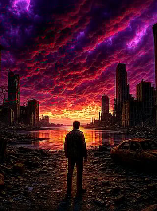 Sunset over the end of the world'