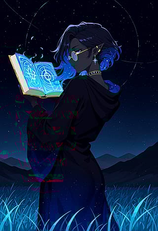 Starlight and forgotten spells.'