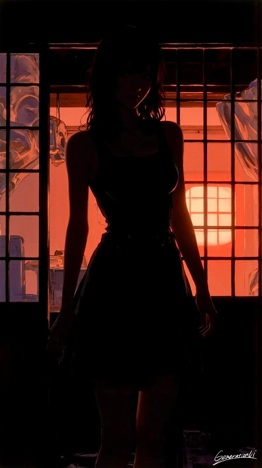 Silhouette Embraced by Light / Phone Wallpaper Archives picture 1 of 2