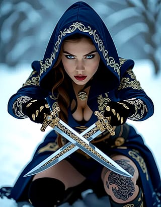 Fantasy warrior girl'