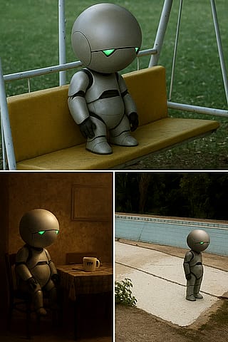 Marvin waiting for pick up'