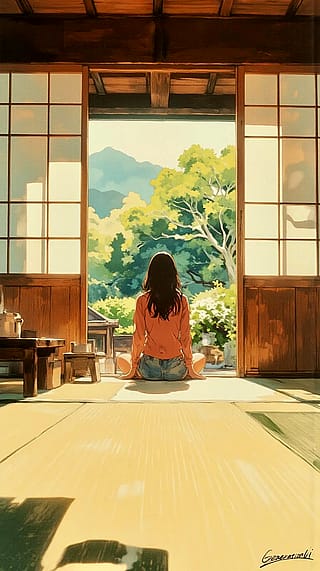 Sunlight and the Scent of Tatami / Phone Wallpaper Archives'