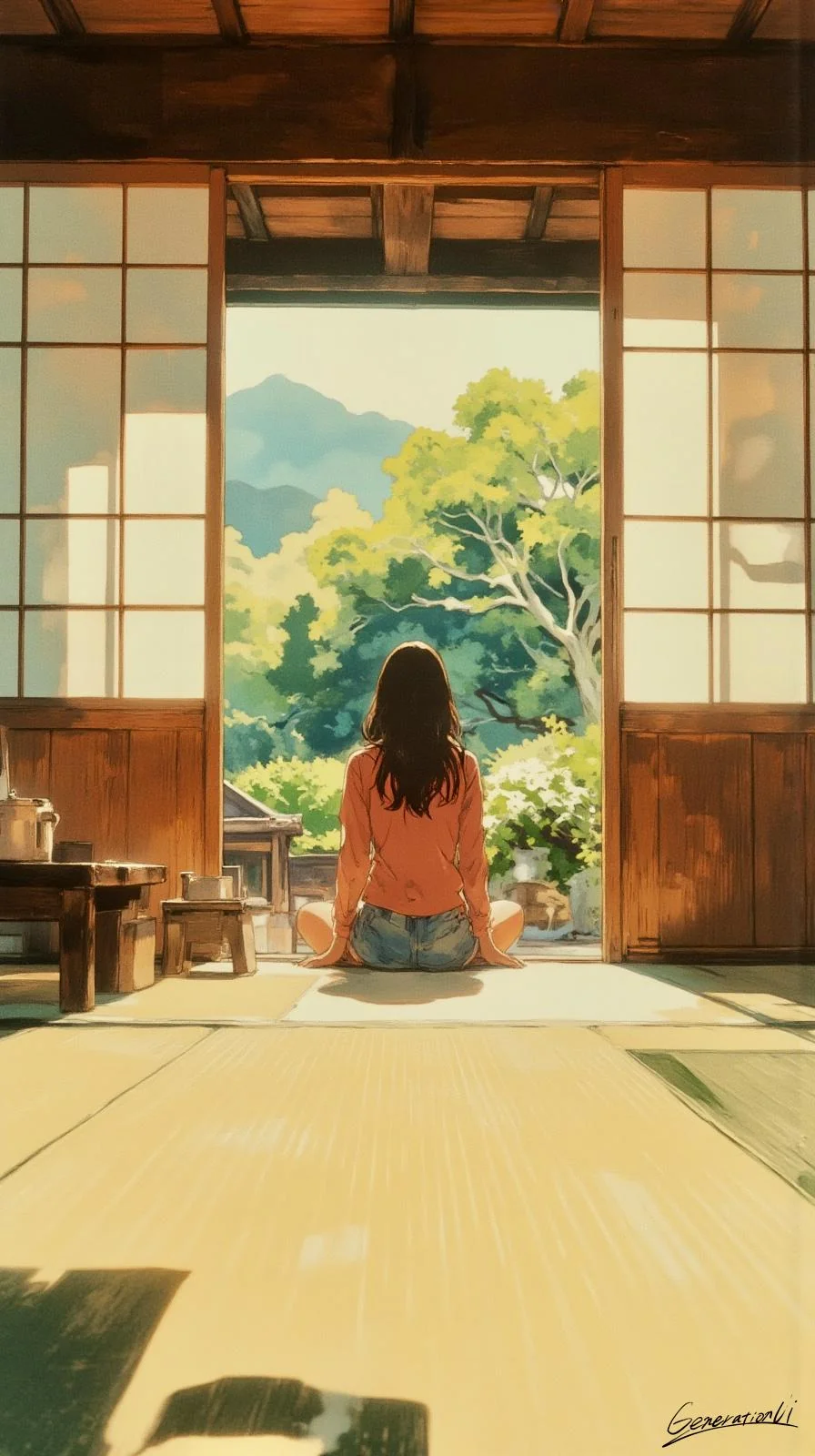 Sunlight and the Scent of Tatami / Phone Wallpaper Archives picture 1 of 1