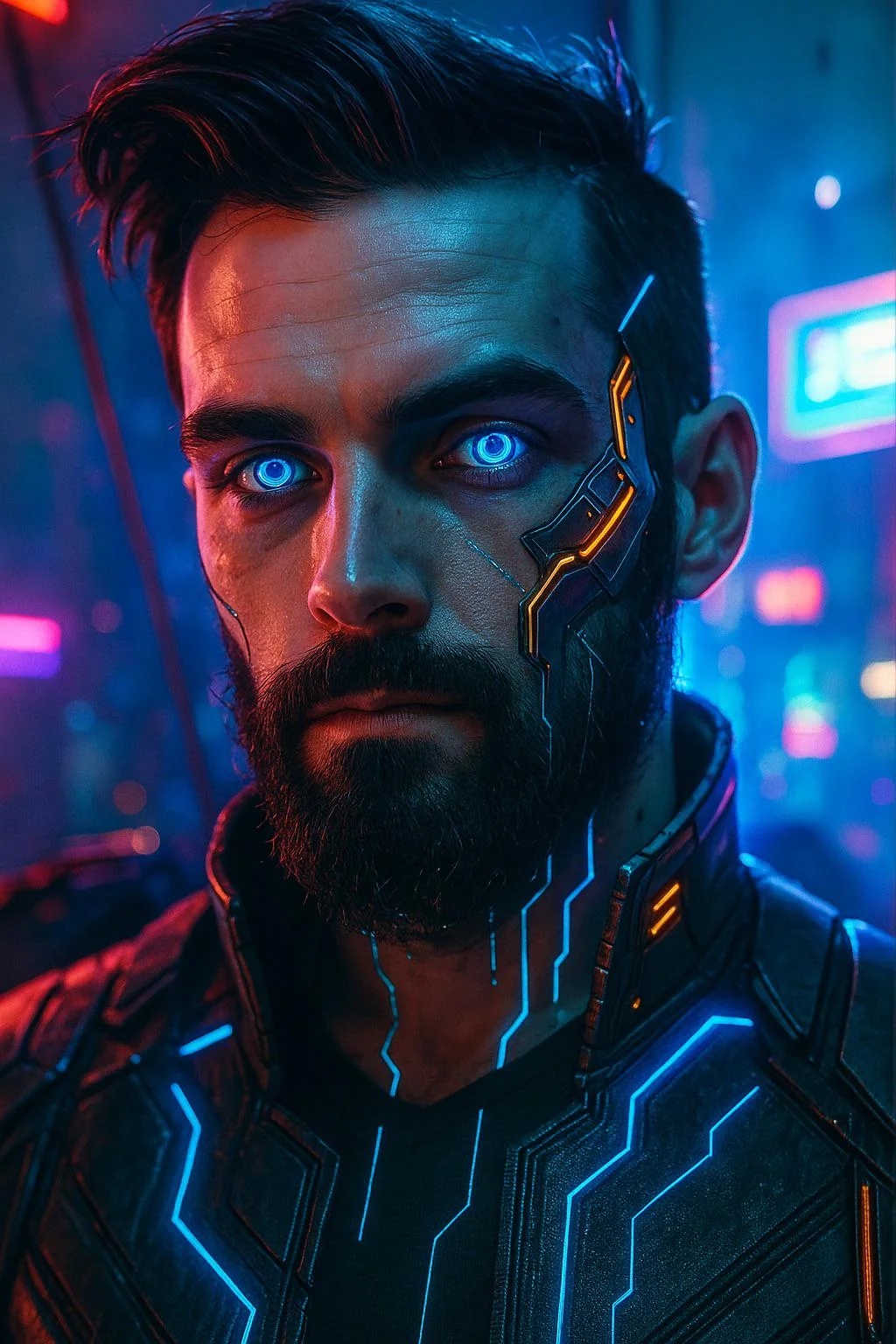 Cyberpunk inspired male portrait picture 1 of 1