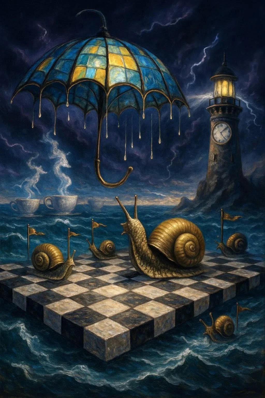 March of the Snails Beneath the Stormy Sky picture 1 of 1