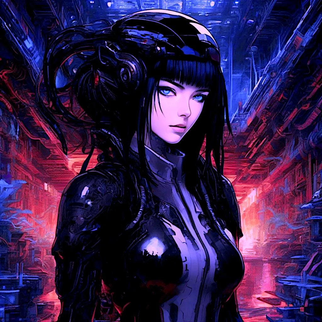 Cyberpunk woman fused with xenomorph picture 1 of 1