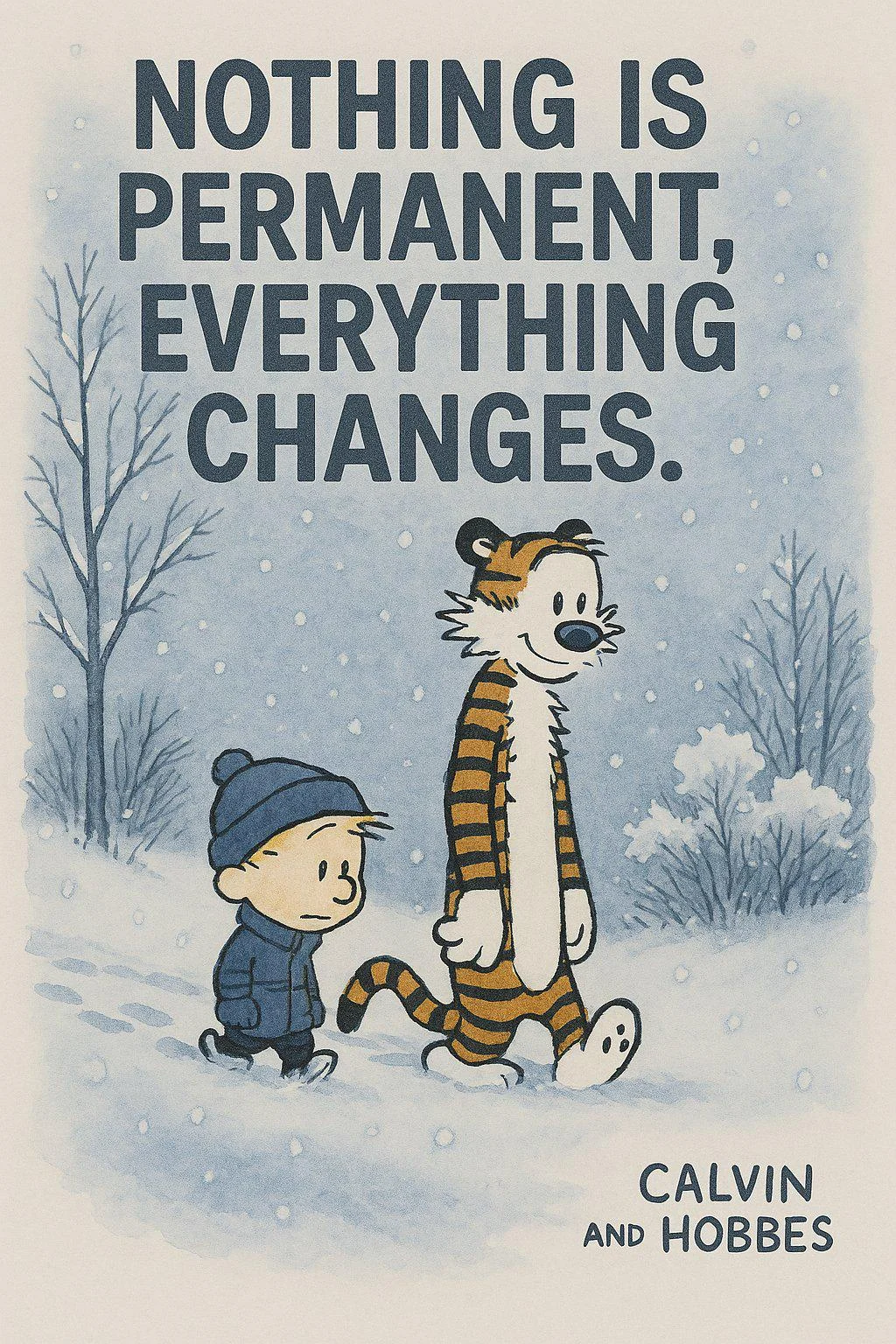 “Nothing is permanent, everything changes” - Calvin and Hobbes picture 1 of 1