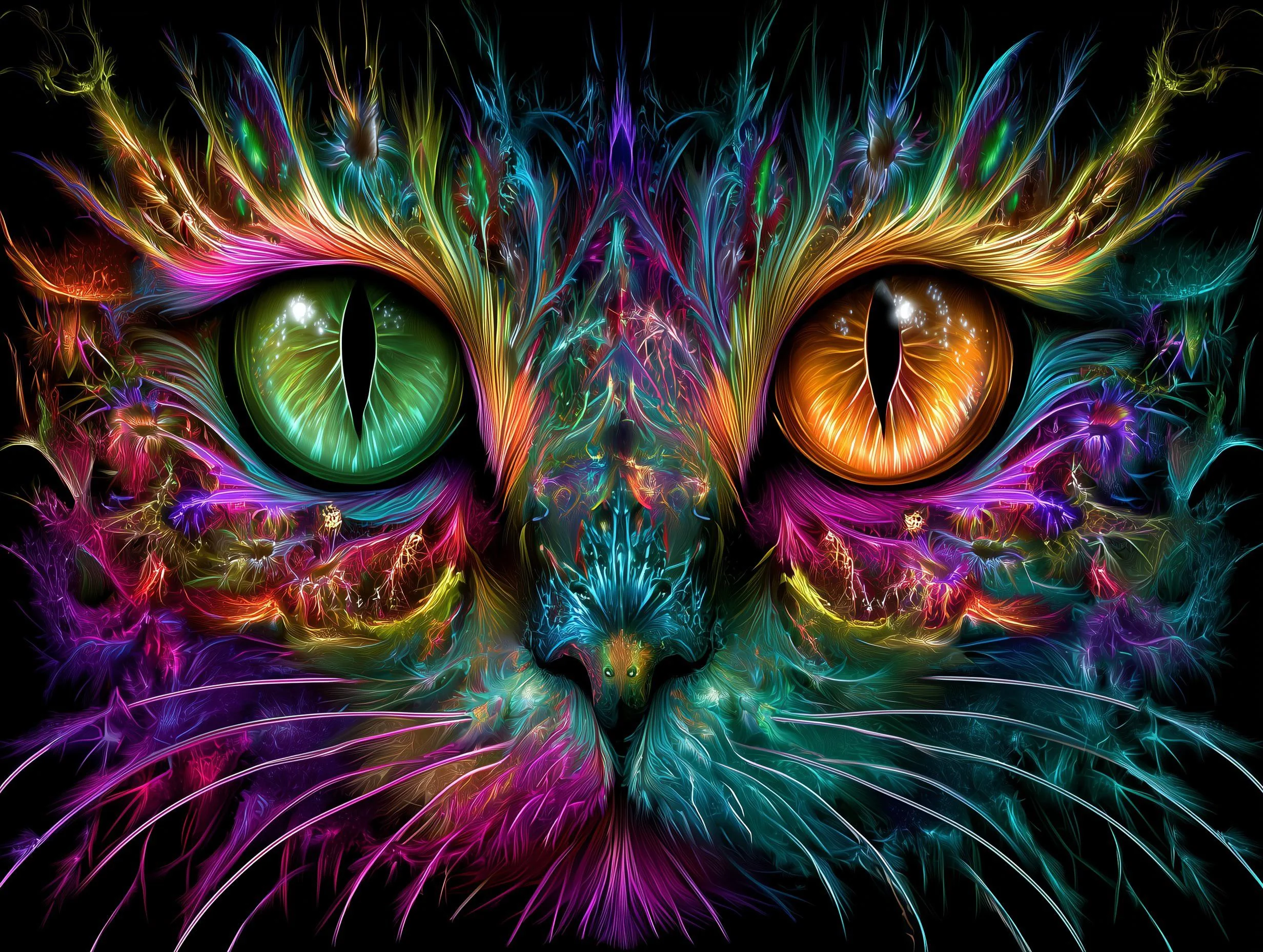 Psychedelic Cat picture 1 of 1