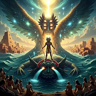 Marduk defeats Tiamat'