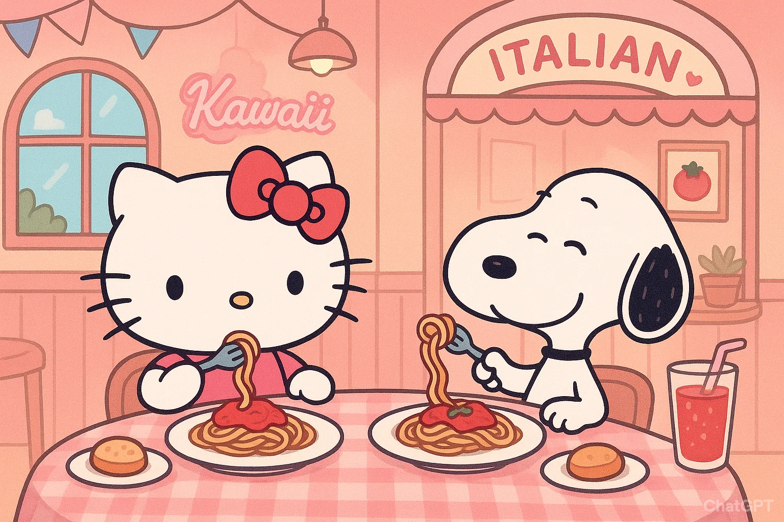 Hello Kitty and Snoppy picture 1 of 1