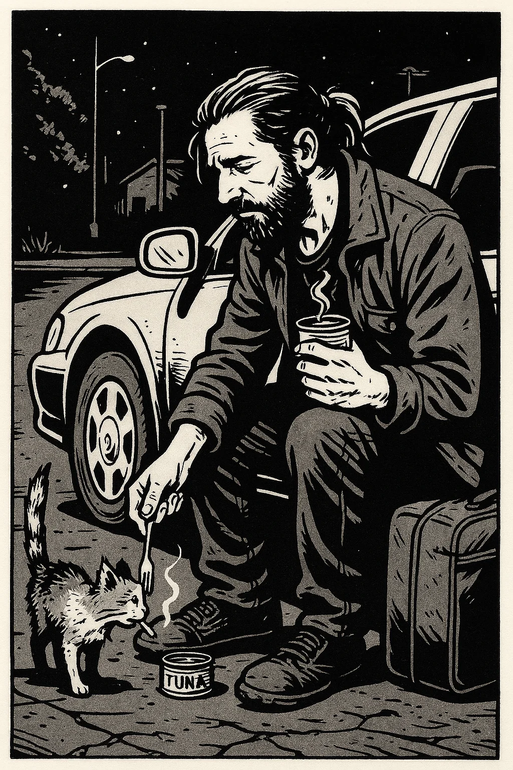 I'm chatting with Copilot and it kept insisting on drawing my story... picture 1 of 1