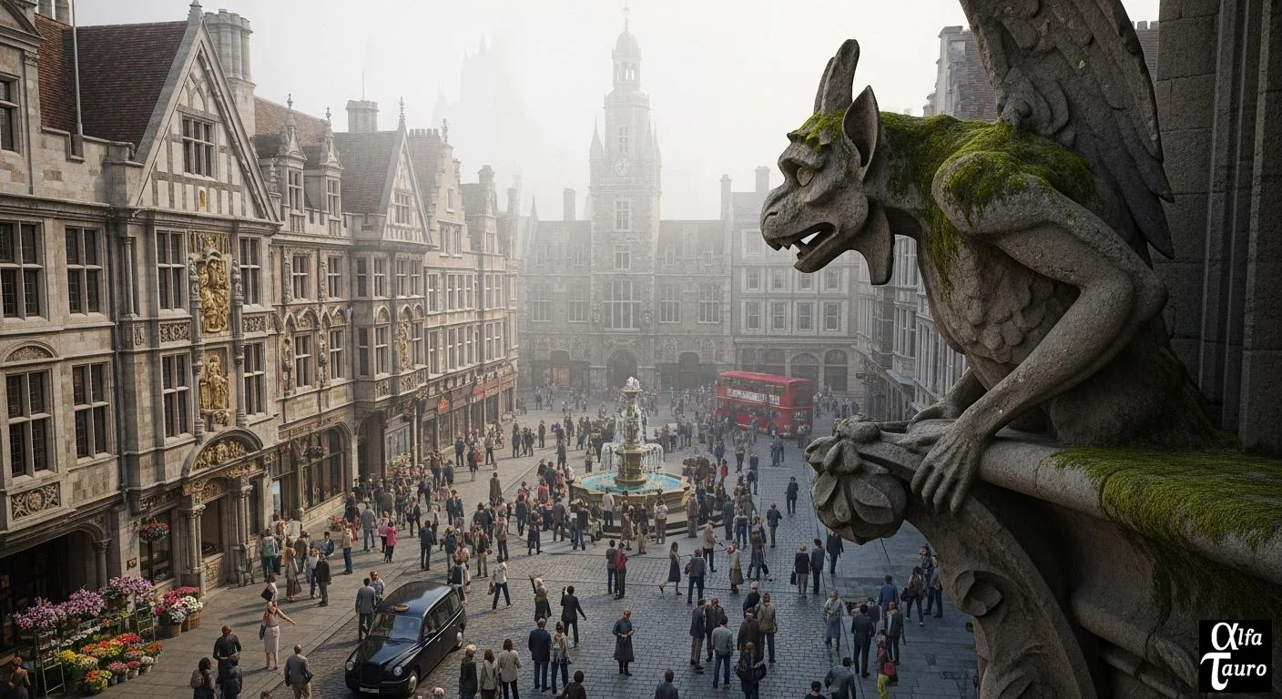 Gargoyle watching over the square picture 1 of 1