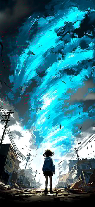 Raging storm'