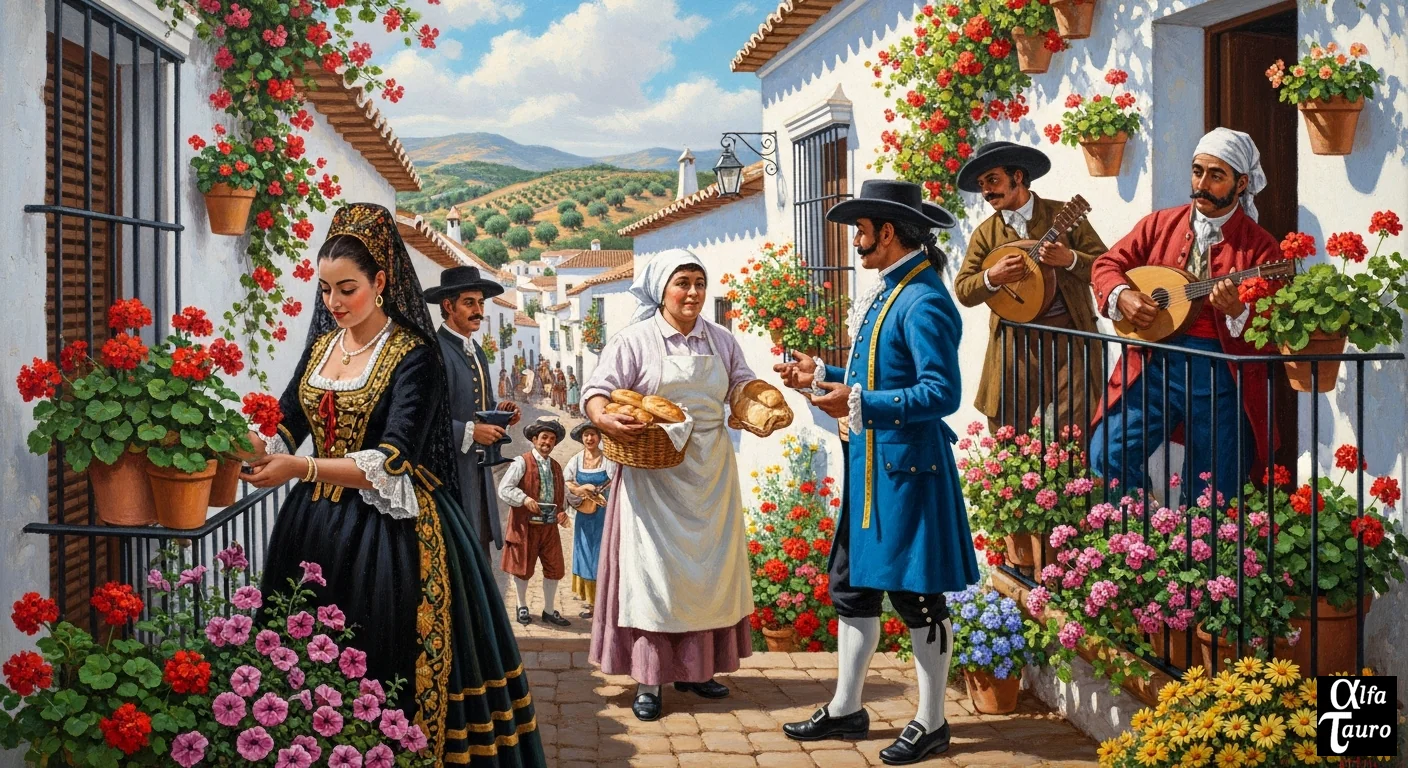 Period scenes: Asking for the Baker's Daughter's Hand in Marriage s. XVII (Sierra de Cádiz, Spain) picture 1 of 1