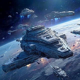 Alien invasion fleet'