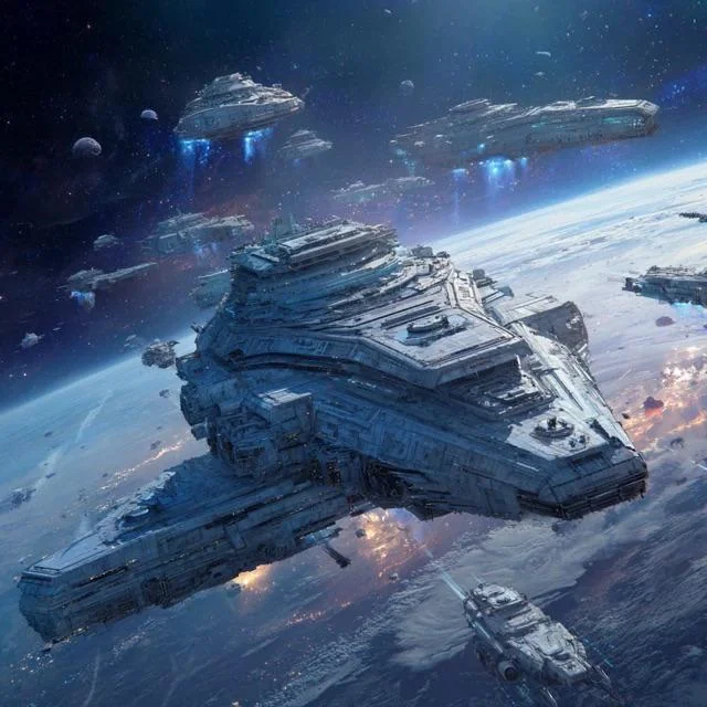 Alien invasion fleet picture 1 of 1