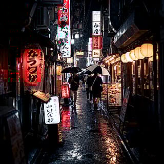 Night time street photography in Japan (Seedream 4.0)'