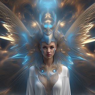 Gleaming Blue Helix Of Silent Gaze'