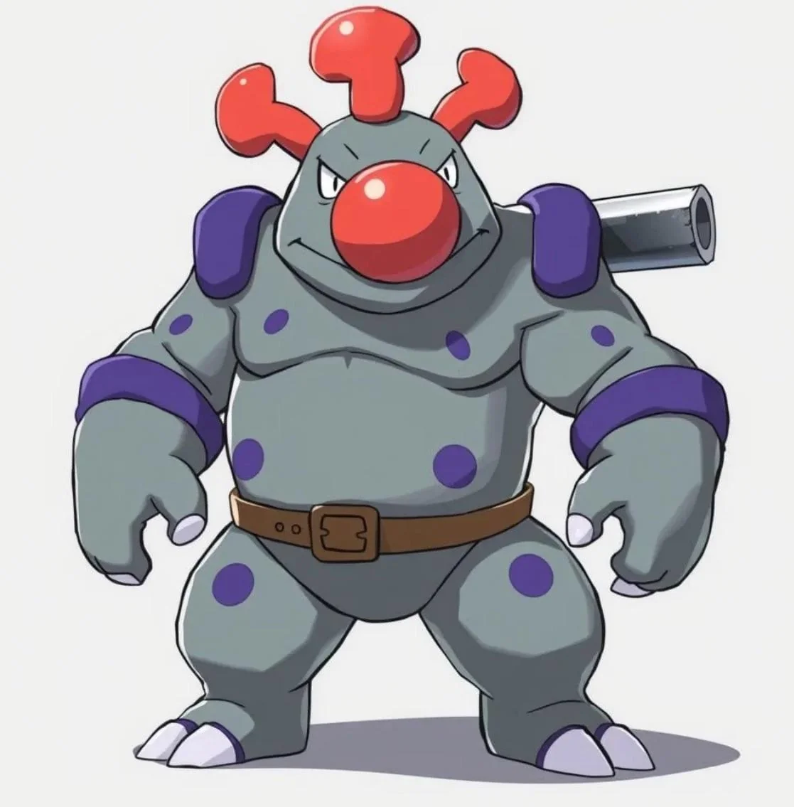 Had the ai make a ghost fighting fakemon and an evolution using some traits from gurdurr and conkeldurr, the nose and the things on it’s head are what draws in their ability to use ghost attacks/become immune to normal and fighting attacks picture 1 of 2