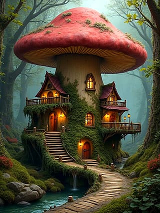 Mushroom home!'
