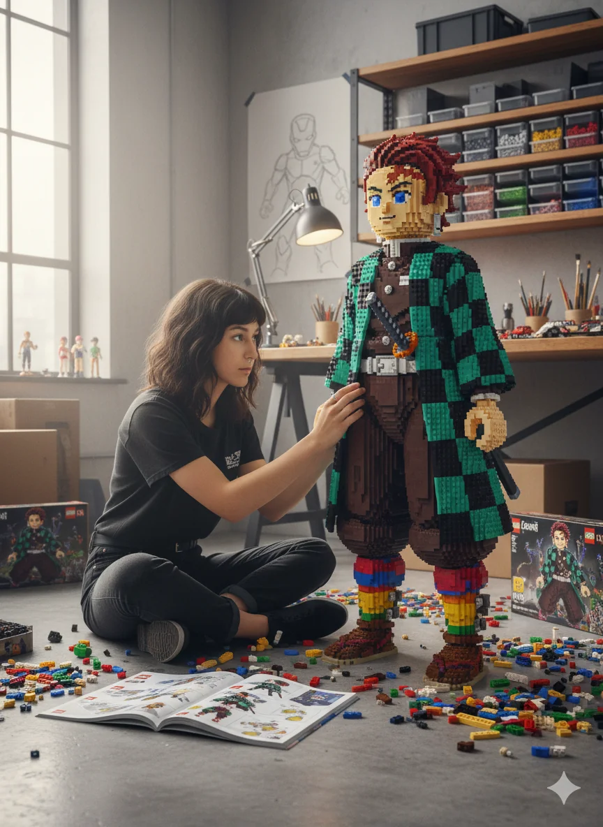 Me building a giant lego Tanjiro picture 1 of 1