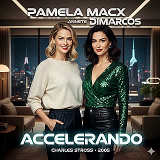 Book Characters : Pamela Macx and Annette Dimarcos. From the Accelerando book by Charles Stross.'