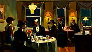 Some Edward Hopper AI art paintings I found and also a small writeup about my love for AI art'