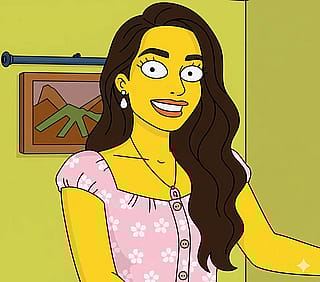 Me as a Simpsons character'