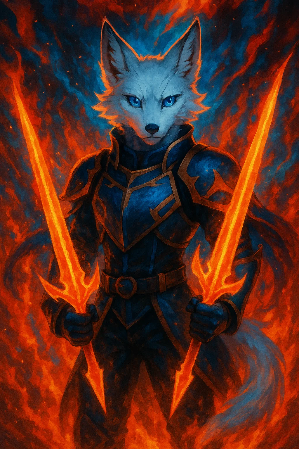 Wolf man Bravery version of Undyne, named Ace picture 1 of 1