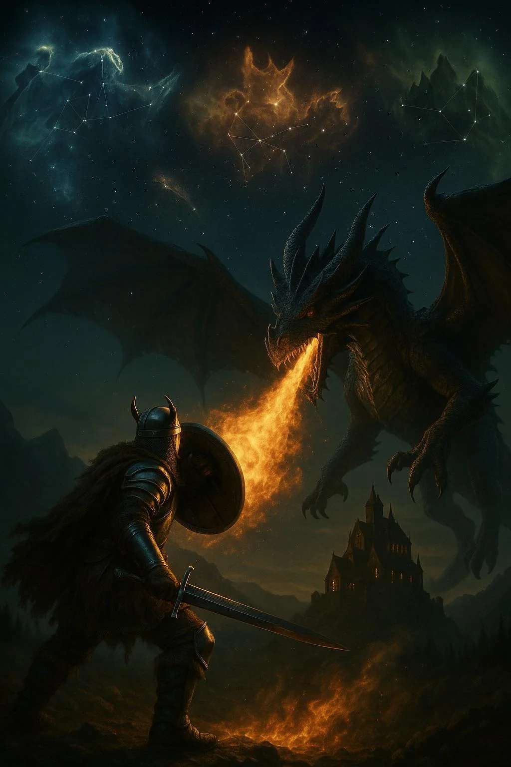 Just another quiet night blocking dragon breath with medieval Home Depot gear 🔥🛡️ picture 1 of 1