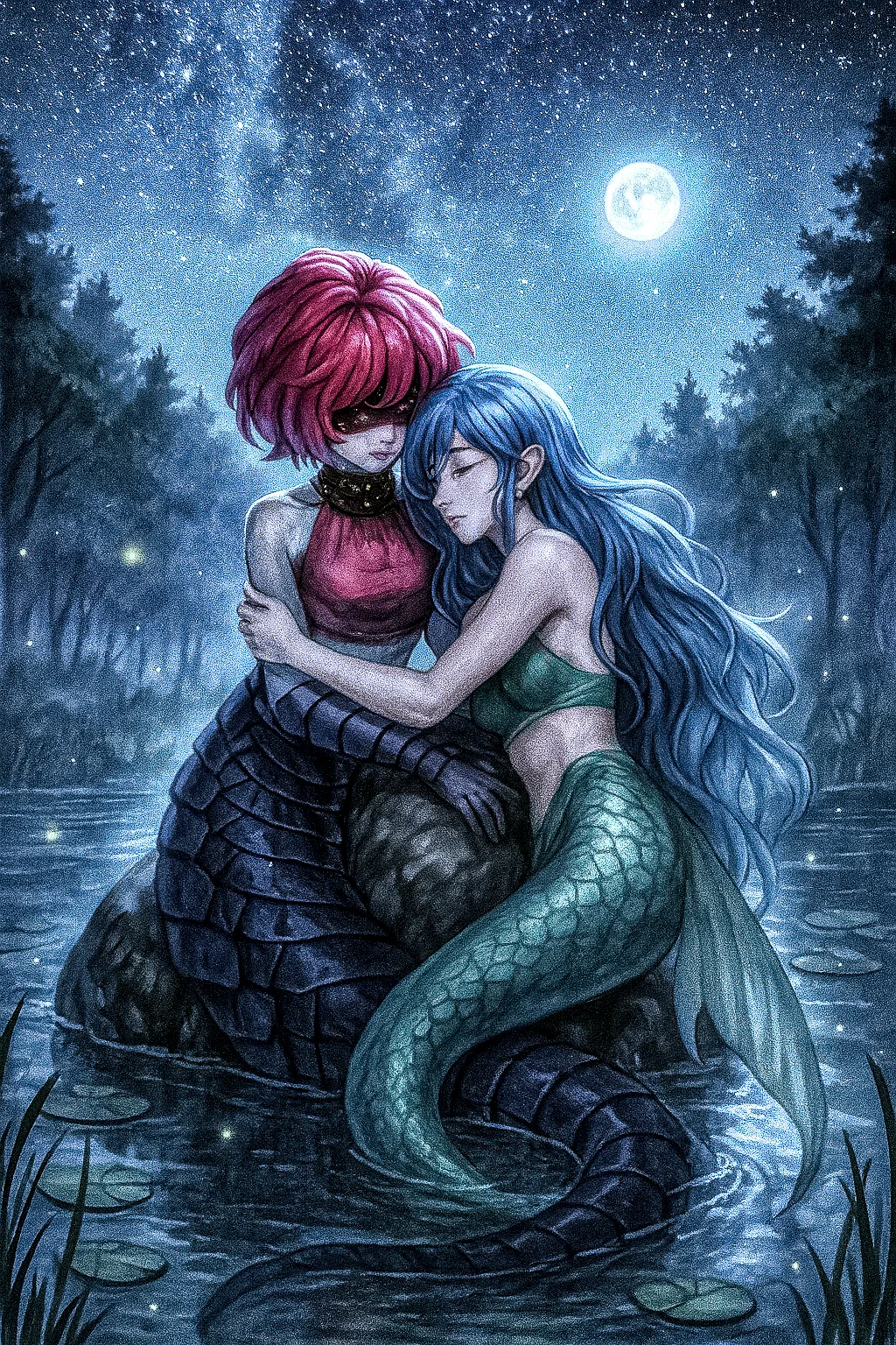 Duel Monsters - D.D. Lamia and Amazoness of the Seas picture 1 of 1