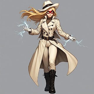 White Rose, DC phantom thief with lightning powers'