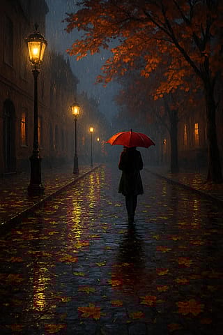 “Whispers of Autumn Rain”'