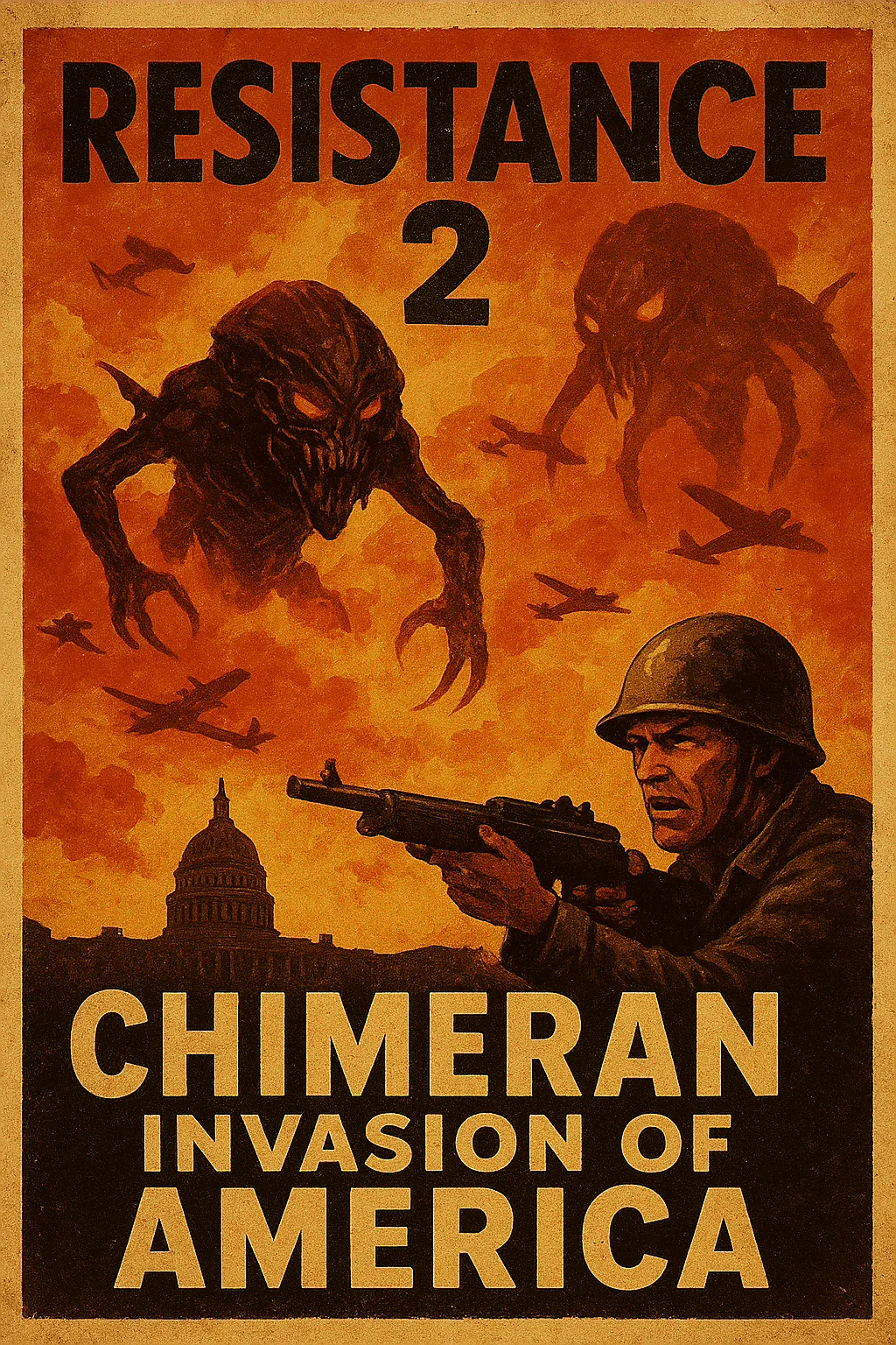 Created these fun Resistance Trilogy Posters☢️ picture 2 of 3